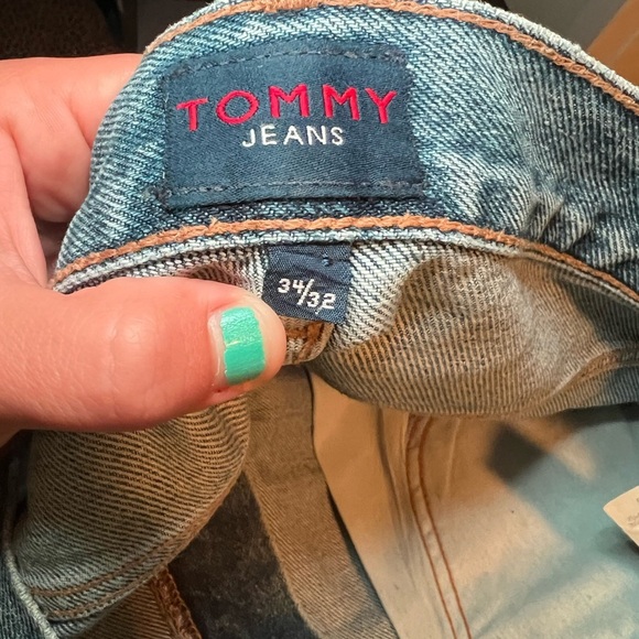 Vintage Tommy Hilfiger Men's Blue Jeans Size 34x32 - Picture 6 of 8